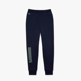 Ensemble de survetement Lacoste Men WH1502 Signature Fleece Bleu Marine Vert Blanc Tennisplanet